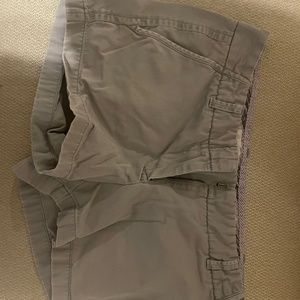 J. Crew light grey chino shorts